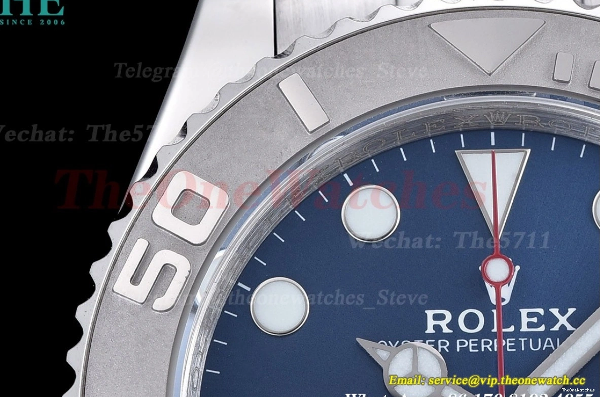 SS Blue MY8215 40mm SS Dot Yacht-Master GDF 126622 0106